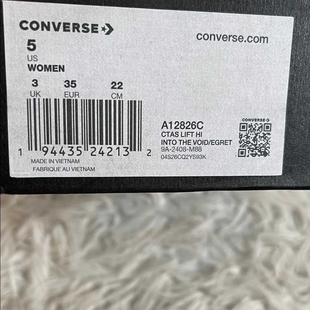 Converse Chuck Taylor All Star Lift Platform Cosmic Sneakers Size 5 NEW - Picture 14 of 16
